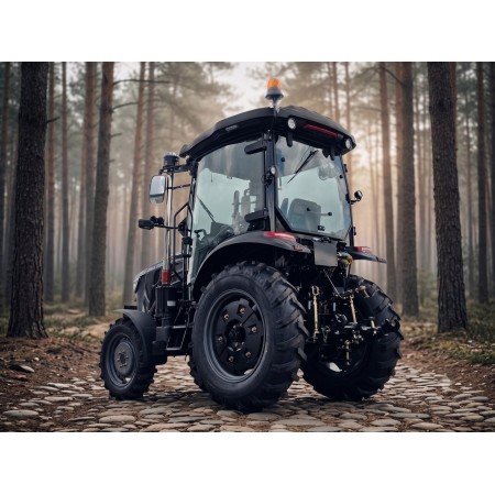 Трактор TERRA FORCE 554 LUX Pro — Професійний міні-трактор 50 к.с. з люксовою кабіною, кондиціонером та камерами 360°
